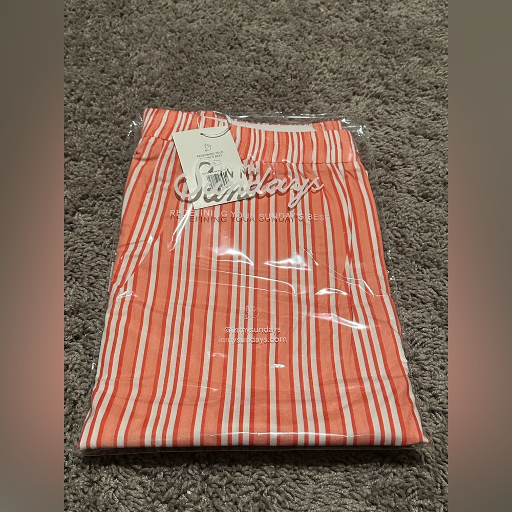 BNWT Sz 3XL Soft Red Stripe Boxer In My Sundays